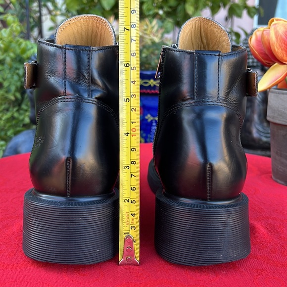 🏴󠁧󠁢󠁥󠁮󠁧󠁿 Dr. Martens MIE Vintage Platform MONO BLACK Side Zip Boots UK 7 - Picture 7 of 17